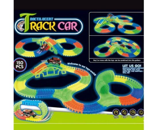 Гибкий трек "Magic Tracks" 150 деталей, 1 машинка, светящийся