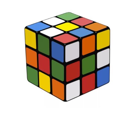 Головоломка кубик 3 на 3, черный 2024-2