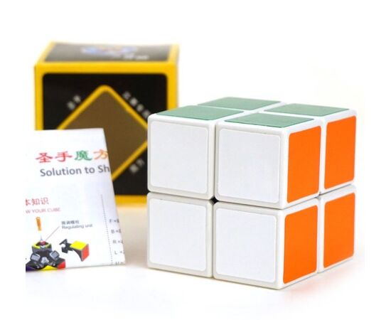 Головоломка кубик "ShengShou" 2 на 2, белый пластик