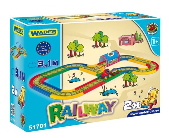 Игровой набор WADER 51701 Kid Cars 3D "Железная дорога"