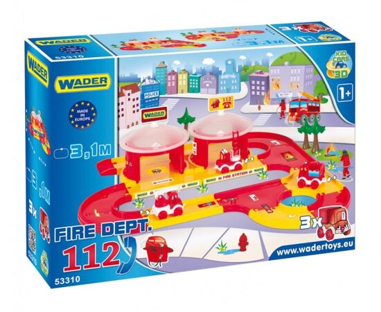 Игровой набор WADER 53310 Kid Cars 3D "Пожарные"