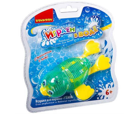 Игрушка для ванной "Уточка" светящаяся