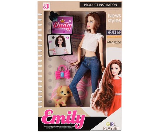 Кукла Emily "Прогулка с любимчиком"
