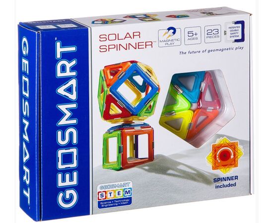 Магнитный конструктор Geosmart, 23 детали + спиннер