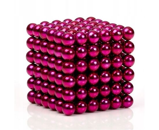 Неокуб, 216 шариков по 5 мм, цвет розовый металлик