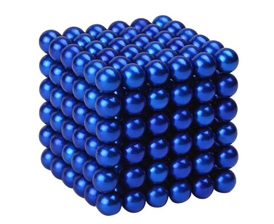 Неокуб, 216 шариков по 5 мм, цвет синий металлик