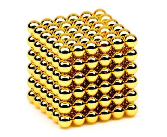Неокуб, 216 шариков по 5 мм, цвет золото