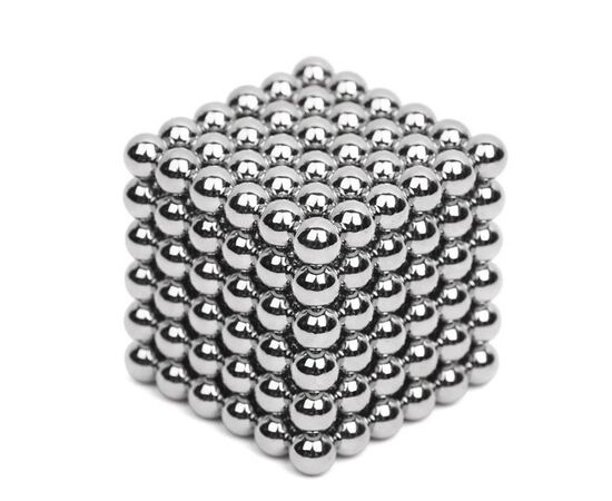 Неокуб, 216 шариков по 6 мм, цвет стали