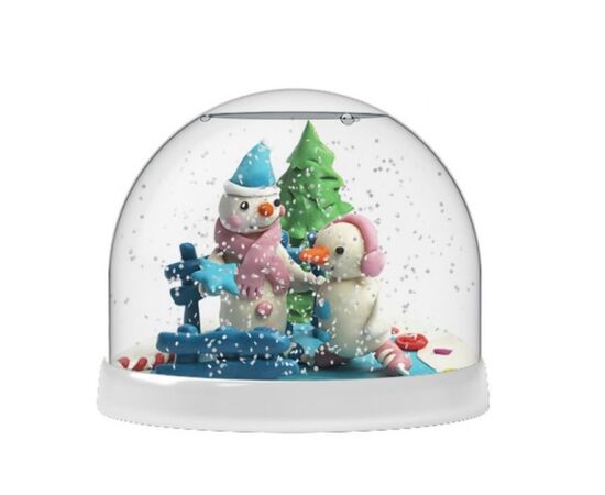 Создай свой волшебный шар со снегом "Снеговики"