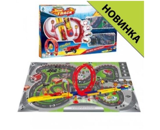Трек с катапультой и игровым полем