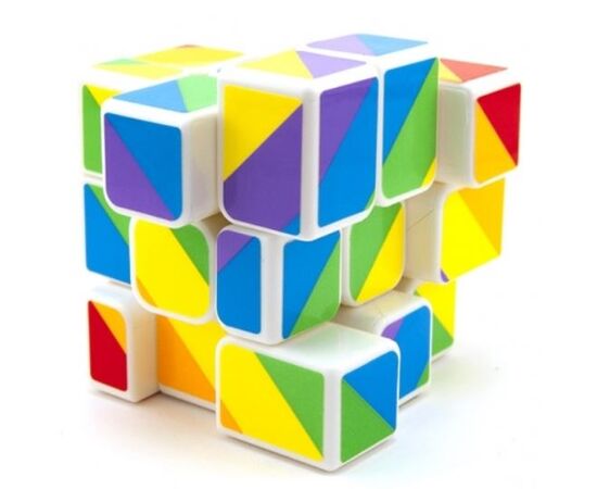 Головоломка кубик "MoYu Inequilateral Rainbow" 3 на 3, белый