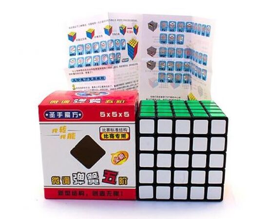 Головоломка кубик "ShengShou" 5 на 5, черный