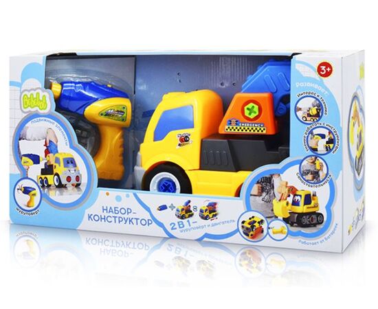 Игровой набор Bebelot "Автокран" 28см + шуруповерт