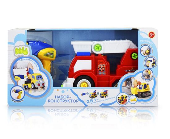 Игровой набор Bebelot "Пожарная машина" 28см + шуруповерт