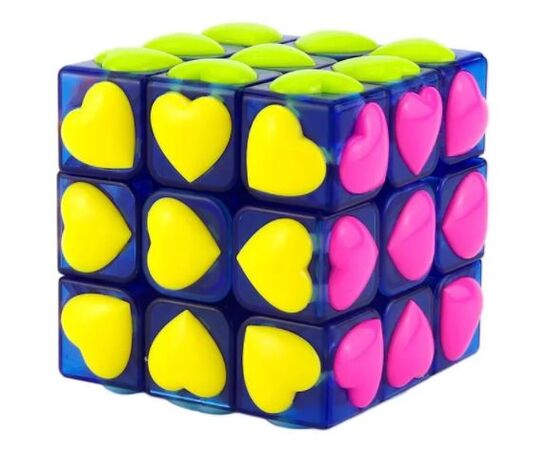 Кубик логический 3 на 3 "Сердца"