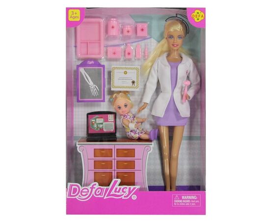 Набор кукол DEFA Lucy "Прием у доктора"