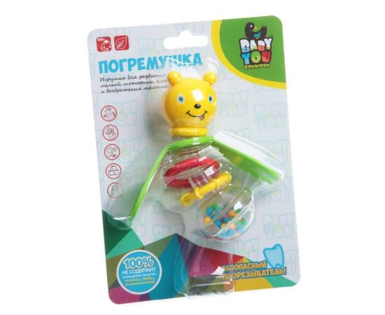 Погремушка "Пчелка", 14 см