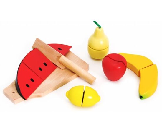 Деревянная игрушка "Набор для нарезки фруктов"