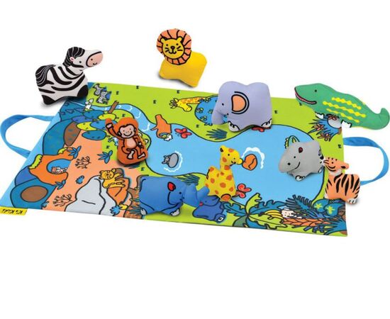 Игровой коврик с мягкими животными "Джунгли зовут"