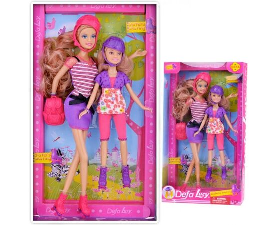 Набор из 2 кукол Defa Lucy "Сестры на роликах"