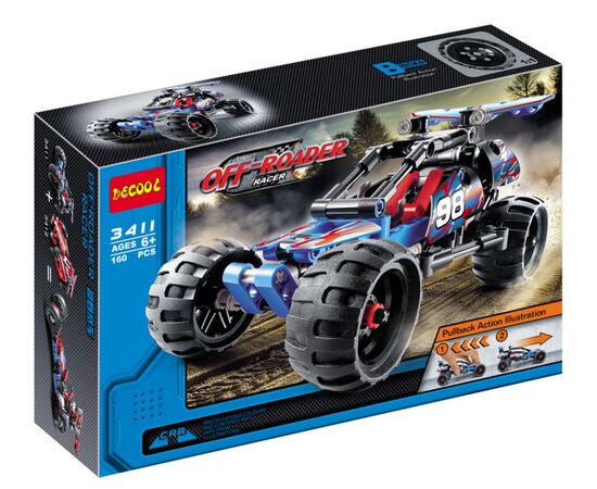 Конструктор с инерционным механизмом "Racer Off-Roader" 160 деталей