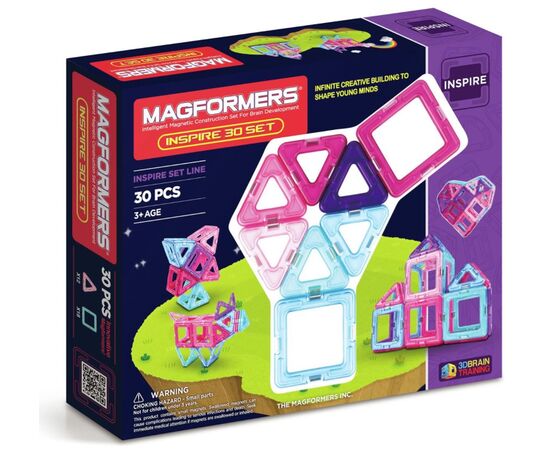 Магнитный конструктор Magformers "Пастель", 30 деталей
