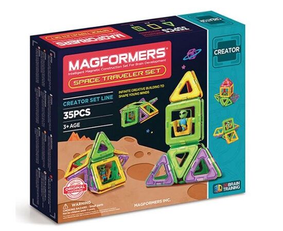 Магнитный конструктор "Magformers" Space Traveler set 35 pcs