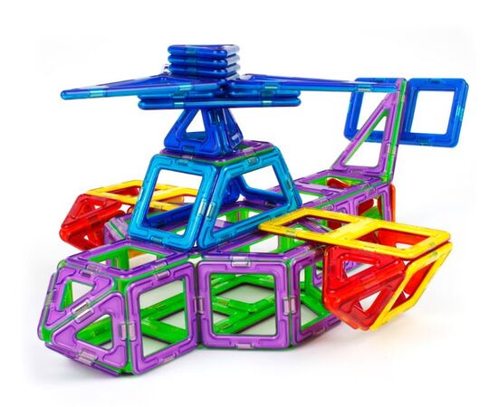 Конструктор магнитный "Leqi-Toys" 34 детали + 15 дополнительных
