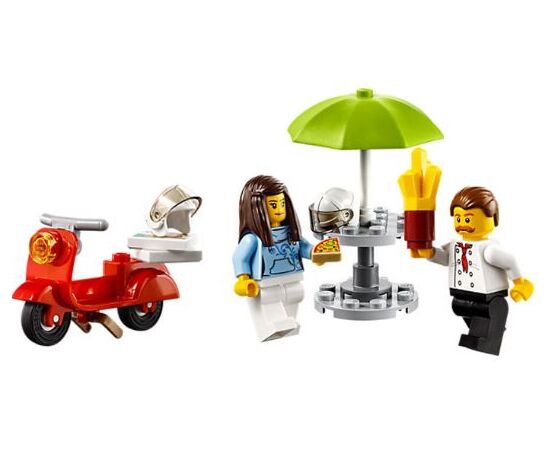 Конструктор Lego City "Кафе на колесах и скутер"
