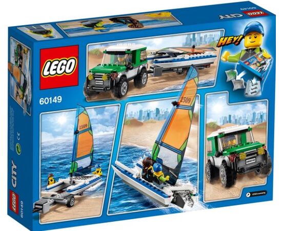 Конструктор Lego City "Парусная лодка и джип"