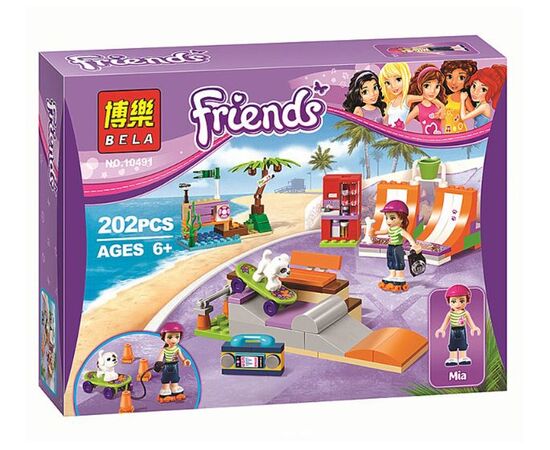 Конструктор Bela "Friends" Скейтпарк, 202 детали