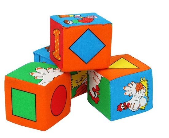Кубики мягкие "Курочка Ряба" 4 шт