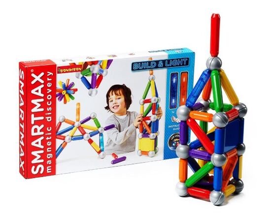 Магнитный конструктор Smartmax "Яркая стройка" 47 деталей