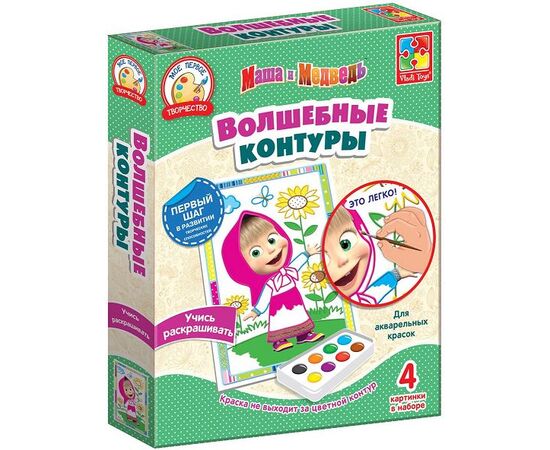 Набор для творчества "Волшебные контуры. Маша и Медведь"