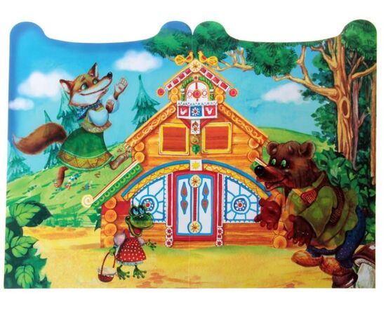 Игра - сказка "Теремок" с многоразовыми наклейками