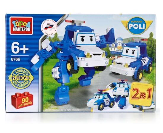Конструктор "Робот - полицейский" 90 деталей Poli Robocar