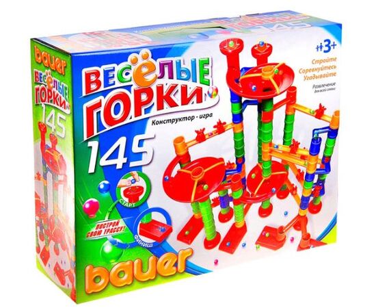 Конструктор "Веселые горки" 145 элементов