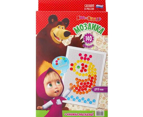 Мозаика "Маша и Медведь" 140 фишек