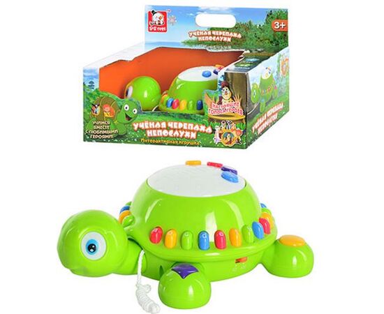 Интерактивная игрушка - каталка "Черепашка" с английским алфавитом