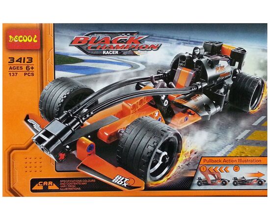 Конструктор Decool "Black Champion Racer" 137 деталей