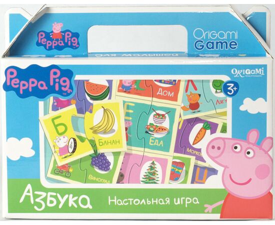 Настольная игра с пазлами "Азбука: свинка Пеппа"