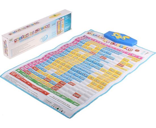 Электронный плакат "Читаем по слогам" s+s toys