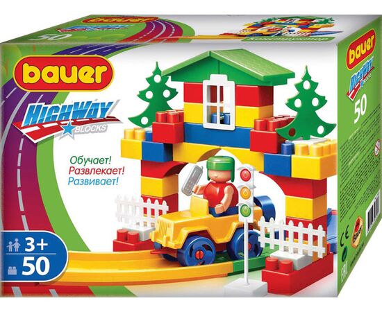 Конструктор bauer "Автодорога" 50 деталей
