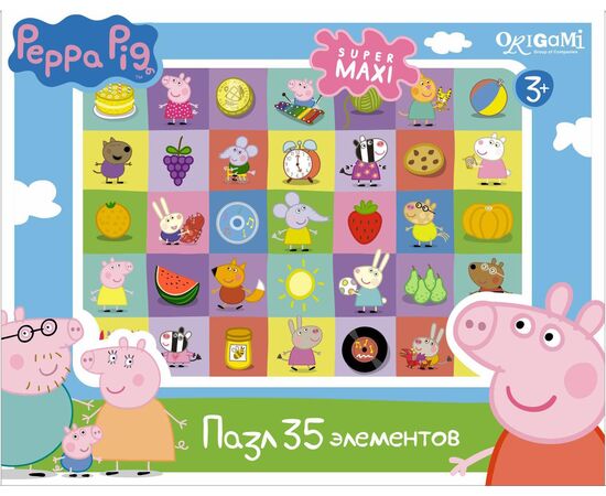 Пазл "Peppa Pig" 35 элементов, maxi