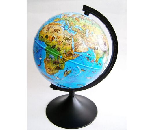 Глобус земли зоогеографический 21 см