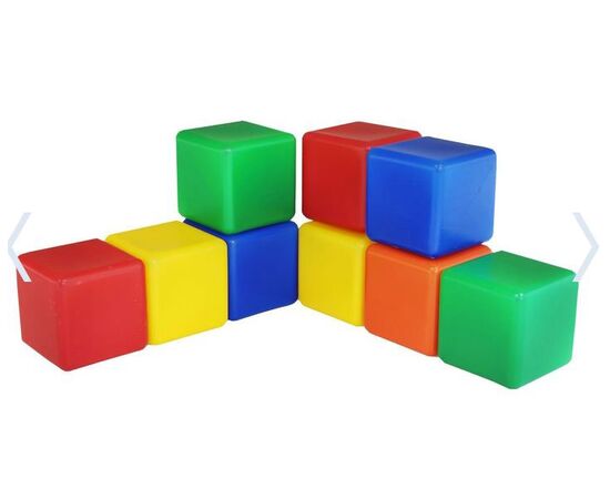 Набор цветных кубиков 9 штук