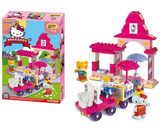 Конструктор "Hello Kitty. Паровозик" 51 деталь
