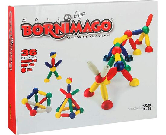 Магнитный конструктор для малышей Bornimago 36 деталей