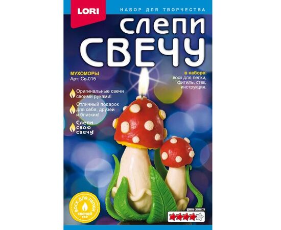 Делаем свечу "Мухоморы"