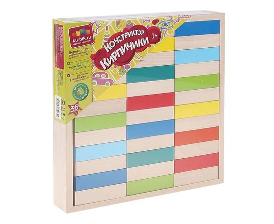 Конструктор "Кирпичики" 36 штук